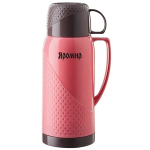 ЯРОМИР Термос 1,0 л. ЯР 2022 С розовый с коричневым