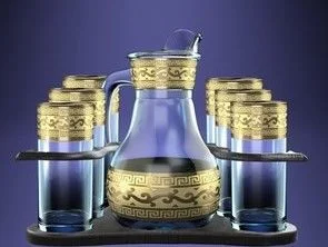 ГУСЬ ХРУСТАЛЬНЫЙ Набор для напитков 8пр. Версаче (GE08-3944/402-БС)