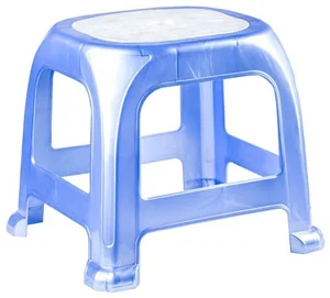 РОССПЛАСТ Табурет малый Симпатия РП-312 голубой/белый