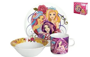 КОРАЛЛ Набор посуды д/завтрака 3 пр. Барби  B131-A06729