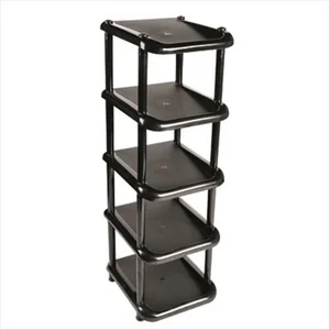 DD STYLE Полка для обуви 5 секций черный 08000