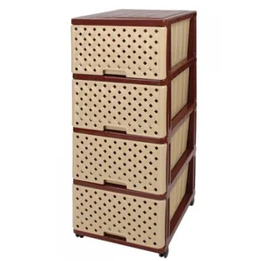 DD STYLE Комод 4 секции Сетка бежевый 04044