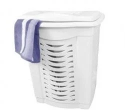 DD STYLE Корзина для белья 60 л. 05002 белый