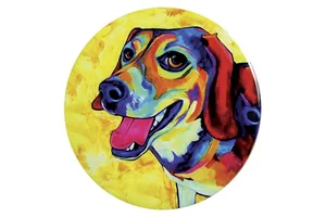 КОРАЛЛ Подставка под горячее 16см Радужная собака YX809