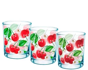 GLASSTAR Набор стаканов 3 пр.  Вишневый сад 424030338