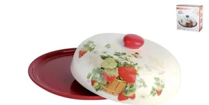 КОРАЛЛ Блюдо для блинов Клубника HC604R-N30