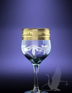 ГУСЬ ХРУСТАЛЬНЫЙ Набор бокалов для вина Русский узор 240мл. GE09-163