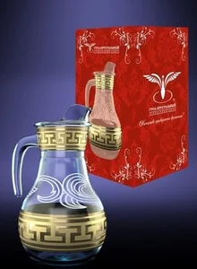 ГУСЬ ХРУСТАЛЬНЫЙ Кувшин Греческий узор 1000 мл. GE03-3944