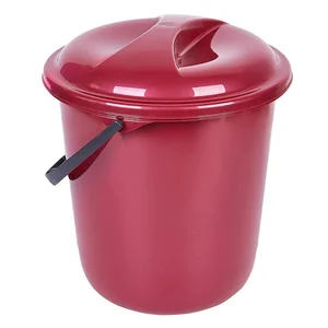 DELTA Ведро 12 л Rock-n-Roll с крышкой SV4077БР бордо