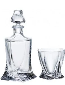 BOHEMIA Набор для виски Crystalite Quadro, 5 предметов 32313