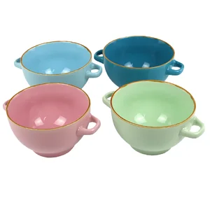 MAGHSOUD Салатник с двумя ручками объёмом 680 мл светло-розового цвета UG000461