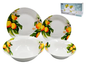 КОРАЛЛ Столовый сервиз 19 предметов «Лимоны» 19-8504