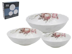 Коралл Набор салатников 3PCS HKW YF20032 «Чайные розы»