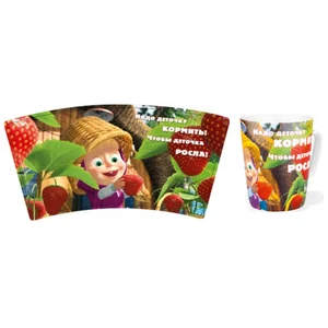 DELTA Кружка 350мл Маша и медведь. Клубника 06833