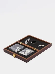 DELTA Набор д/вина Настольные игры 3пр: штопор, кольцо, дозатор HFWN046Nc