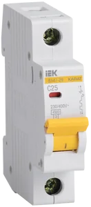 IEK Автоматический выключатель ВА47-29 1P C 25А 4,5кА