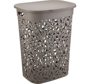 М-ПЛАСТИКА Корзина для белья 55 л ФЛОРА ФРАНЦУЗСКИЙ СЕРЫЙ М 2621