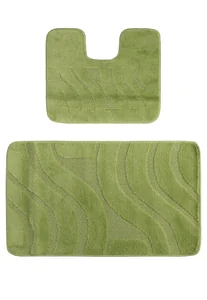 Maximus Набор ковриков для ванной 60*100+50*60 GREEN 2510 диз. 10609