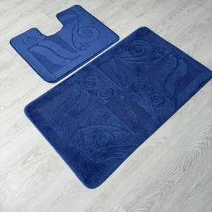 Maximus Набор ковриков для ванной 50*80+40*50 BLUE 2582 диз. 8507