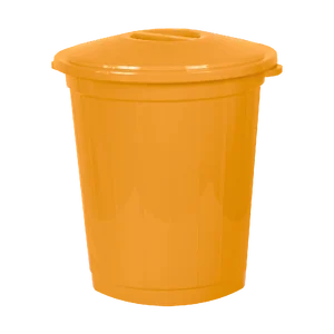 АР ПЛАСТ Бак 70л с крышкой ЖЕЛТЫЙ 01004