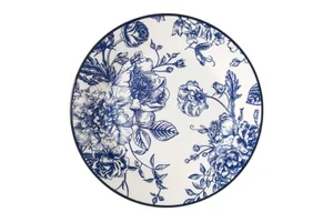 КОРАЛЛ Тарелка десертная 20см."Blue posy" YX2401-FP80