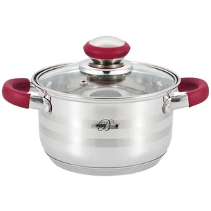 Barton Steel Кастрюля BS 2800-22 red 4,5л.