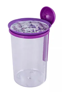 ПОЛИМЕРБЫТ Банка с ложкой д/сыпучих продуктов 0,7 л Lavender 30644