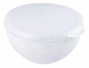 ПОЛИМЕРБЫТ Миска с крышкой 2л Granite БЕЛЫЙ 69502
