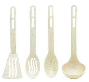 ПОЛИМЕРБЫТ Набор кухонных принадлежностей из 4 предметов Granite БЕЛЫЙ 45541