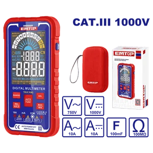 Emtop Мультиметр цифровой EDMR175015