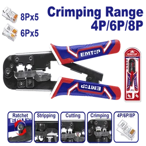 Emtop Кримпер для обжима разъемов EMPCR46801