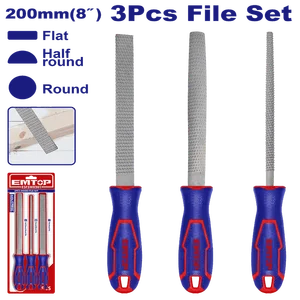 Emtop Набор рашпилей 3шт ESFSW0301