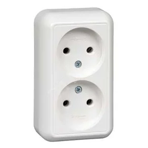 Розетка двойная внешняя РА16-302(02)