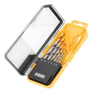 Denzel Набор сверл по металлу, 2-8мм, Р6М5-TiN, Golden Tip, 6 шт 723000