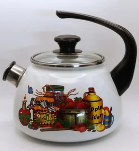 КМК Эмалированный чайник 2,0л. 43604-102/4.02-У4 белый