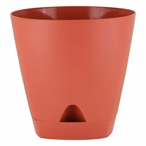 Delta Горшок для цветов InGreen AMSTERDAM 200 мм, 4 л с прикорневым поливом IG620110041 итальянский терракот
