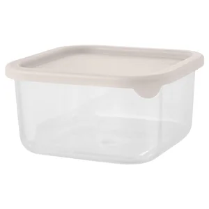 DELTA Контейнер для продуктов Sugar&Spice Vanilla 0,4 л квадратный с гибкой крышкой SE167910005 латте