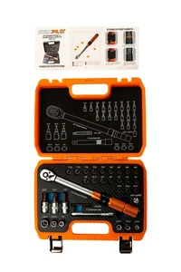 MAXPILER Набор торцевых головок и бит с динамометрическим ключом (31 предмет, 1/4", 5-25 Нм) MTW-31-SET