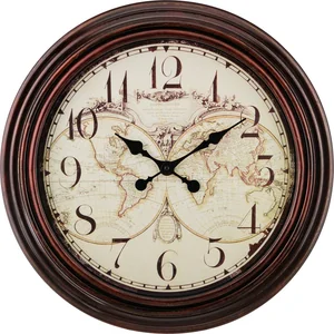 Lefard Часы Настенные Кварцевые World Map 50*50*5 См.диаметр Циферблата=39 См. 220-195