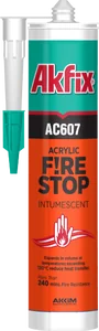 AKFIX Огнестойкий акриловый герметик 310мл. Белый AS607