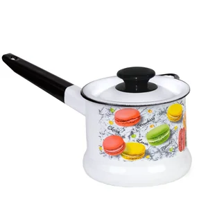 КМК Ковш с крышкой 1 л 90204-072/4 Цветное печенье белый