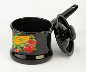 КМК Ковш с крышкой 1 л 90204-072/4 Царица полей коричневый