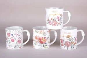 КОРАЛЛ Кружка 450мл Акварель (микс 4 диз) 8077