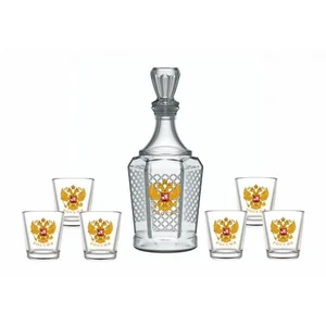 ДЕКОСТЕК Набор для вина 7 предметов (графин + 6 стаканов 50 мл) Орел 1232-Д