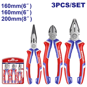 Emtop Набор шарнирно-губцевого инструмента 3шт EPLS0311