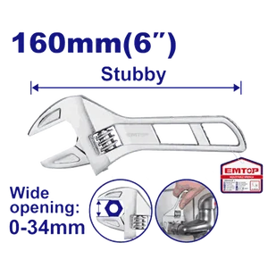 Emtop Ключ разводной EМАW7106