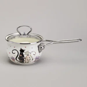 Lefard Ковш Эмалированный Серия Lavander Cats 0,9л, Диа 14 См. 943-079