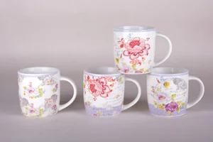 КОРАЛЛ Кружка Цветы 350мл. 8069 микс