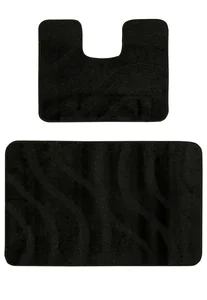 Maximus Набор ковриков для ванной 60*100+50*60 BLACK 2513 диз. 4976