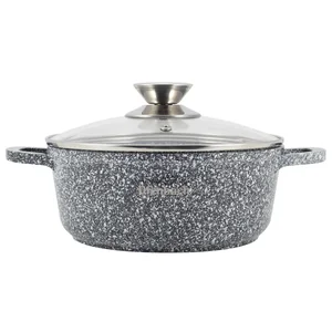 Kamille Кастрюля 2,3 л. из литого алюминия Ofenbach NB 100500 с мраморным антипригарным покрытием